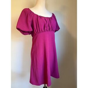 Lily Rose Pink Tie Back Cutout Mini Dress NWT L y2k boho resort whimsi dainty